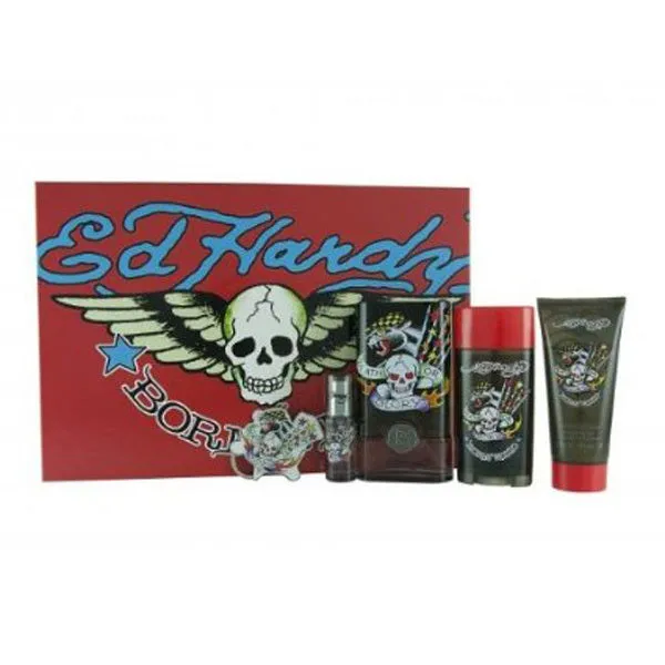 Ed Hardy Born Wild Gift Set by Christian Audigier