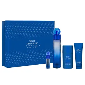 Perry Ellis 360 Very Blue EDT for Men Gift Set (4PC)