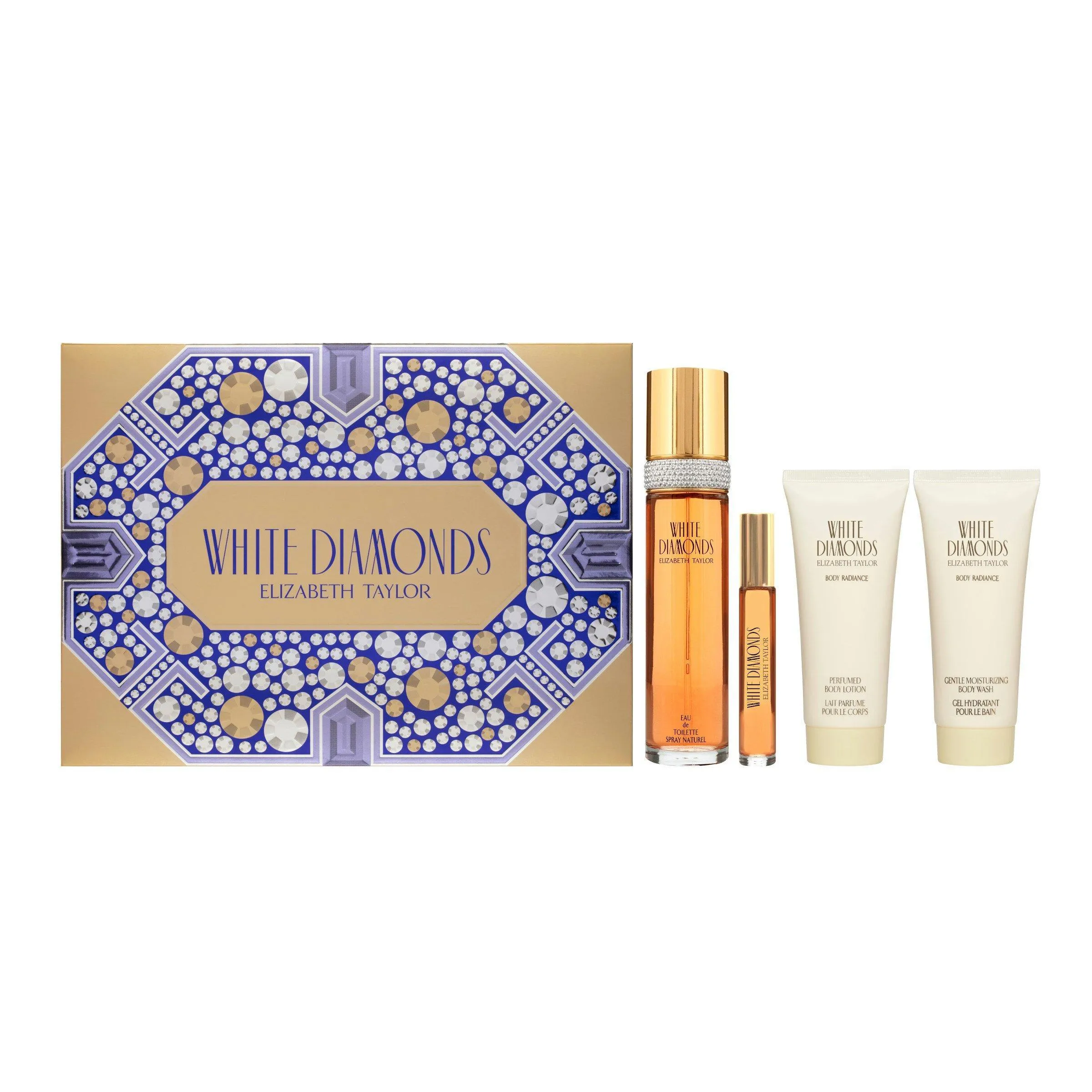 White Diamonds EDT Gift Set for Women (4PC)